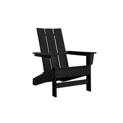 Durogreen Tangent Aria Black HDPE Frame Adirondack Chair