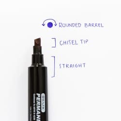 Bazic Products Assorted Chisel Tip Permanent Marker 3 pk