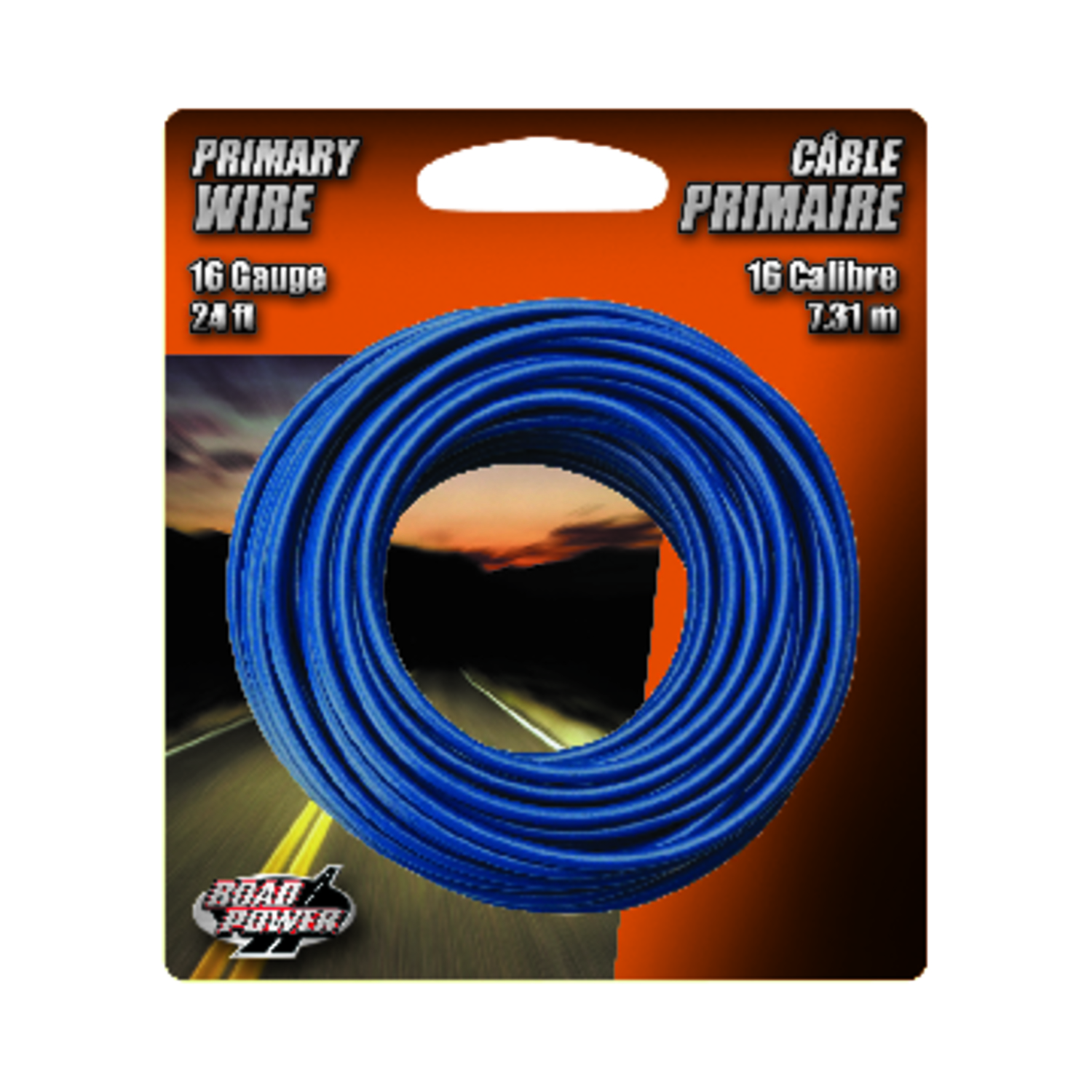 Coleman Cable 24 ft. Stranded 16 Ga. Primary Wire Blue