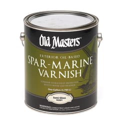 Old Masters Semi-Gloss Clear Oil-Based Marine Spar Varnish 1 gal