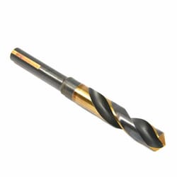 Forney Command Pro 21/32 in. High Speed Steel Silver and Deming Drill Bit 3-Flat Shank 1 pc