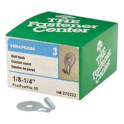 Hillman Steel Zinc Silver Classic Utility Hooks 5 lb 50 pk