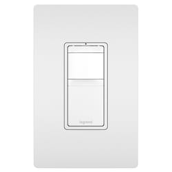 Legrand Radiant White 600 W Slide Vacancy Sensor 1 pk