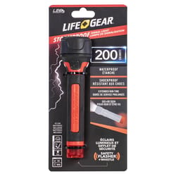 Life+Gear 200 lm Black/Red LED Signal Light AA Battery