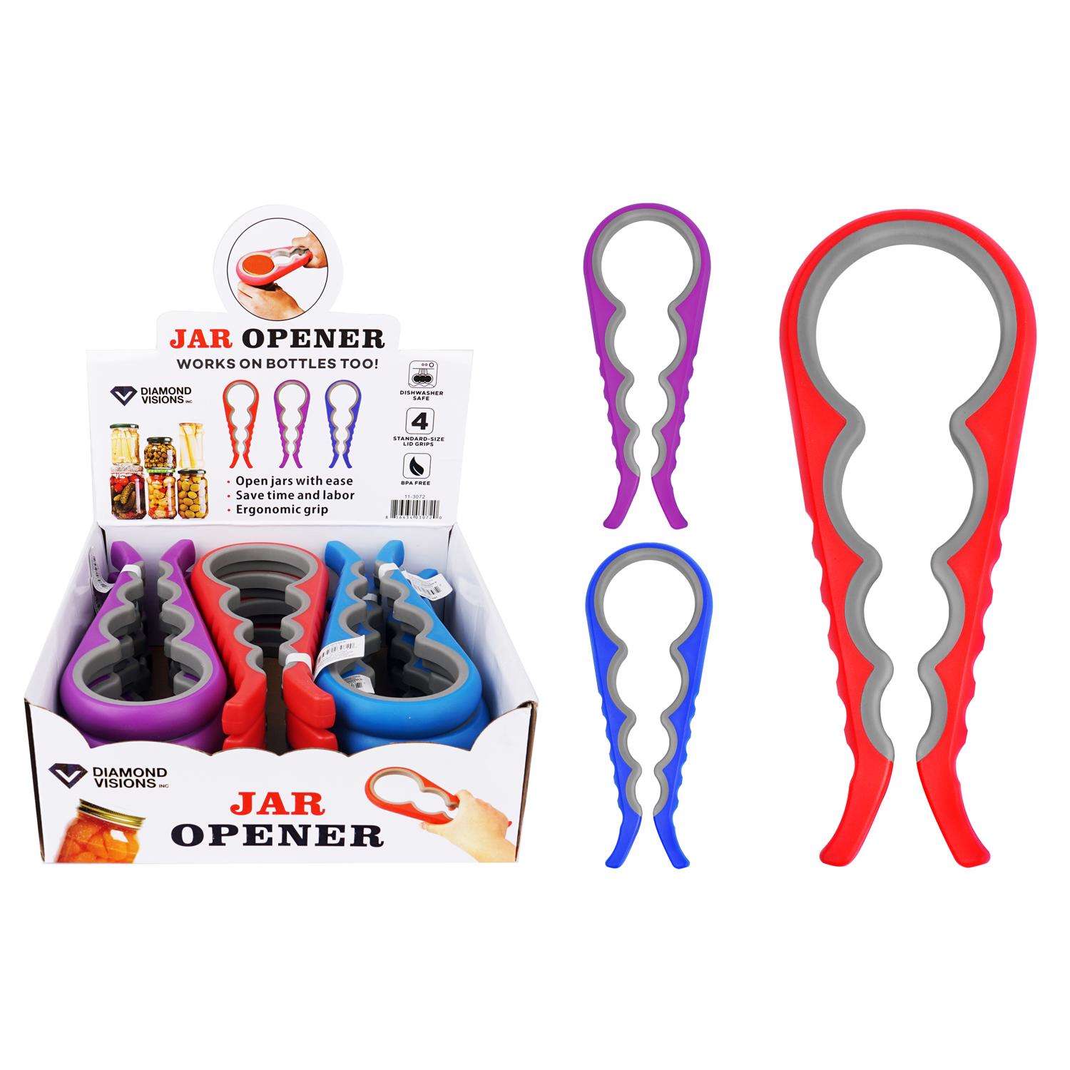 Diamond Visions Assorted ABS/Silicone Jar Opener Ace Hardware