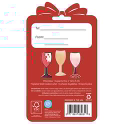 R&M International Corp International Corp 4 in. L Wine Glass Cookie Cutter Silver 1 pc
