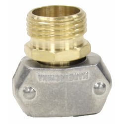 Gilmour 5/8 & 3/4 in. Brass/Zinc Threaded Male Clamp Coupling