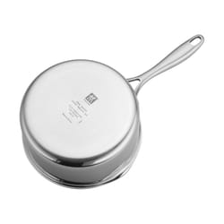 Zwilling J.A Henckels Clad CFX Ceramic/Stainless Steel Saucepan 7.09 in. 2 qt Silver