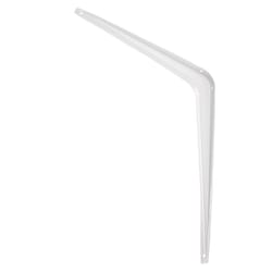 Hampton White Steel Shelf Support 18 Ga. 12 in. L 100 lb