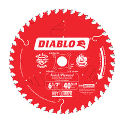 Diablo 6-1/2 in. D X 5/8 in. TiCo Hi-Density Carbide Finishing Saw Blade 40 teeth 1 pk