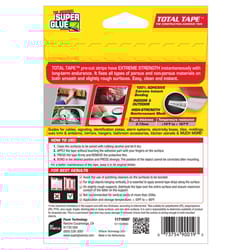 The Original Super Glue Super Strong 1.8 in. L X 0.68 in. W Double-Sided Mounting Strips