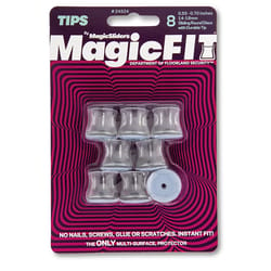 Magic Fit Magic Sliders Gray Push-On Polymer Sliding Discs 8 pk