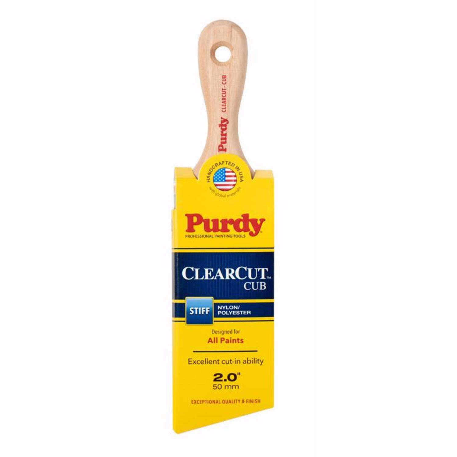 Purdy Clearcut Cub 2 In Stiff Angle Trim Paint Brush Ace Hardware