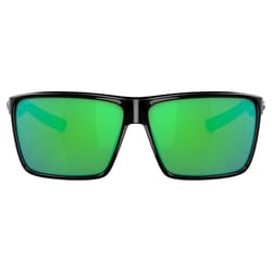 Costa Rincon Unisex Black Frame Green Lens Polarized Sunglasses