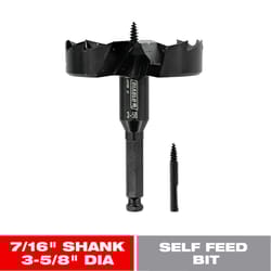 Diablo Speedemon 3-5/8 in. X 5-1/8 in. L Steel Self-Feed Bit Hex Shank 1 pk