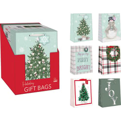 Paper Images Assorted Holiday Large Treated Gift Bag