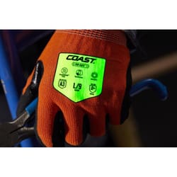 Coast Unisex Indoor/Outdoor Safety Gloves High-Vis Orange L 1 pair