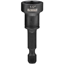 DeWalt Impact Ready 1/2 in. X 2-9/16 in. L Black Oxide Nut Driver 1 pc