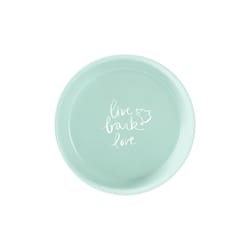 Pet Shop by Fringe Studio Blue Live Bark Love Ceramic Medium Pet Bowl