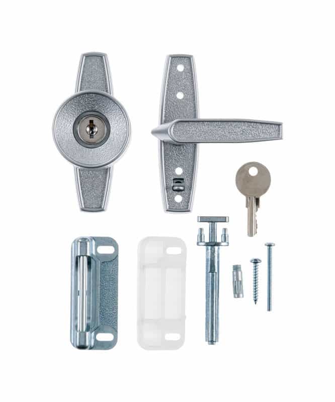 Ace Aluminum Keyed Universal Knob Latch 1 pk Ace Hardware