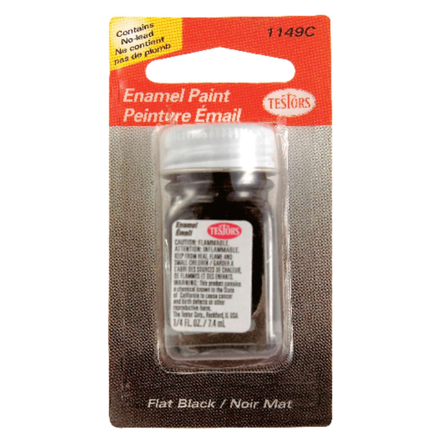 Testors Flat Black Hobby Paint 0.25 oz Ace Hardware