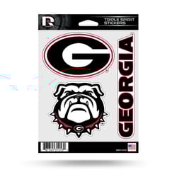 Rico College Multicolored University of Georgia Triple Spirit Sticker 1 pk