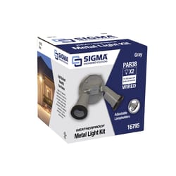 Sigma Engineered Solutions Switch Controlled Gray Lamp Holder Kit Hardwired