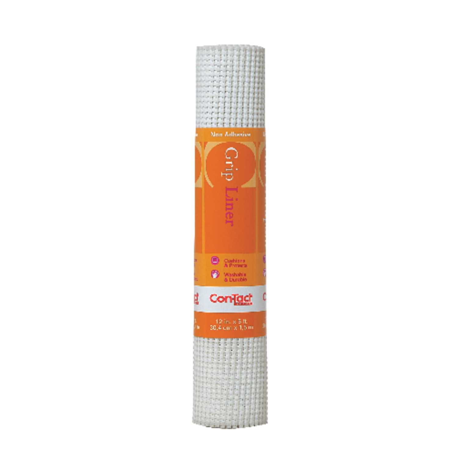 ConTact Grip Liner 5 ft. L x 12 in. W White NonAdhesive Beaded Liner