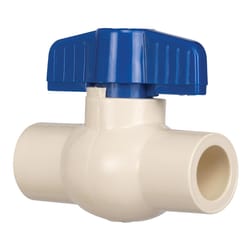 Homewerks 1/2 in. CPVC Slip Ball Valve Full Port Quarter-Turn Lever For Potable Water