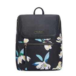 Travelon Addison Multicolored Midnight Floral Backpack 11.75 in. H X 9.75 in. W