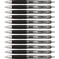 Uni-ball 207 Black Retractable Gel Pen 12 pk