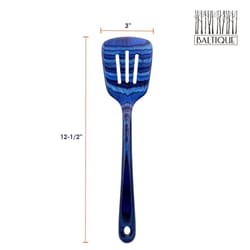 Totally Bamboo Baltique Malta Black/Blue Bamboo Slotted Spatula