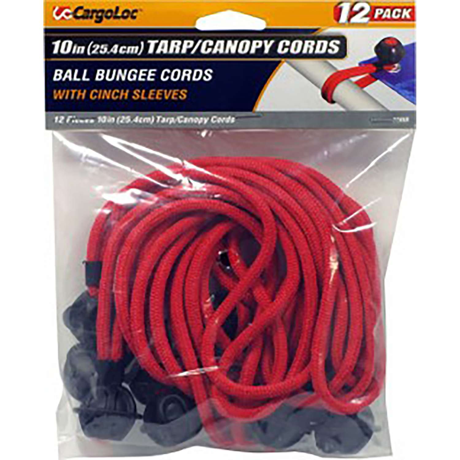 CargoLoc Red Bungee Cord Set 10 in. L 12 pk Ace Hardware