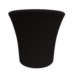 Misco Blossom 7.05 in. H X 8 in. D Plastic Planter Black