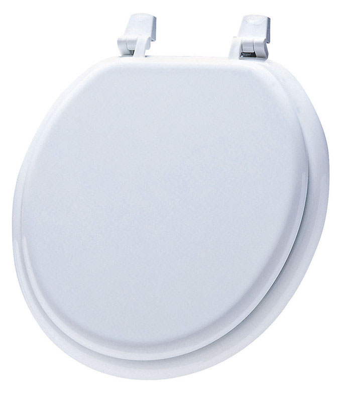 UPC 073088009302 product image for Mayfair Round White Molded Wood Toilet Seat | upcitemdb.com