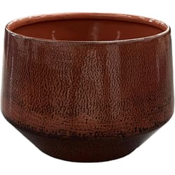 Robert Allen 5 in. D Steel Tapered Chalet Planter Sienna Haze