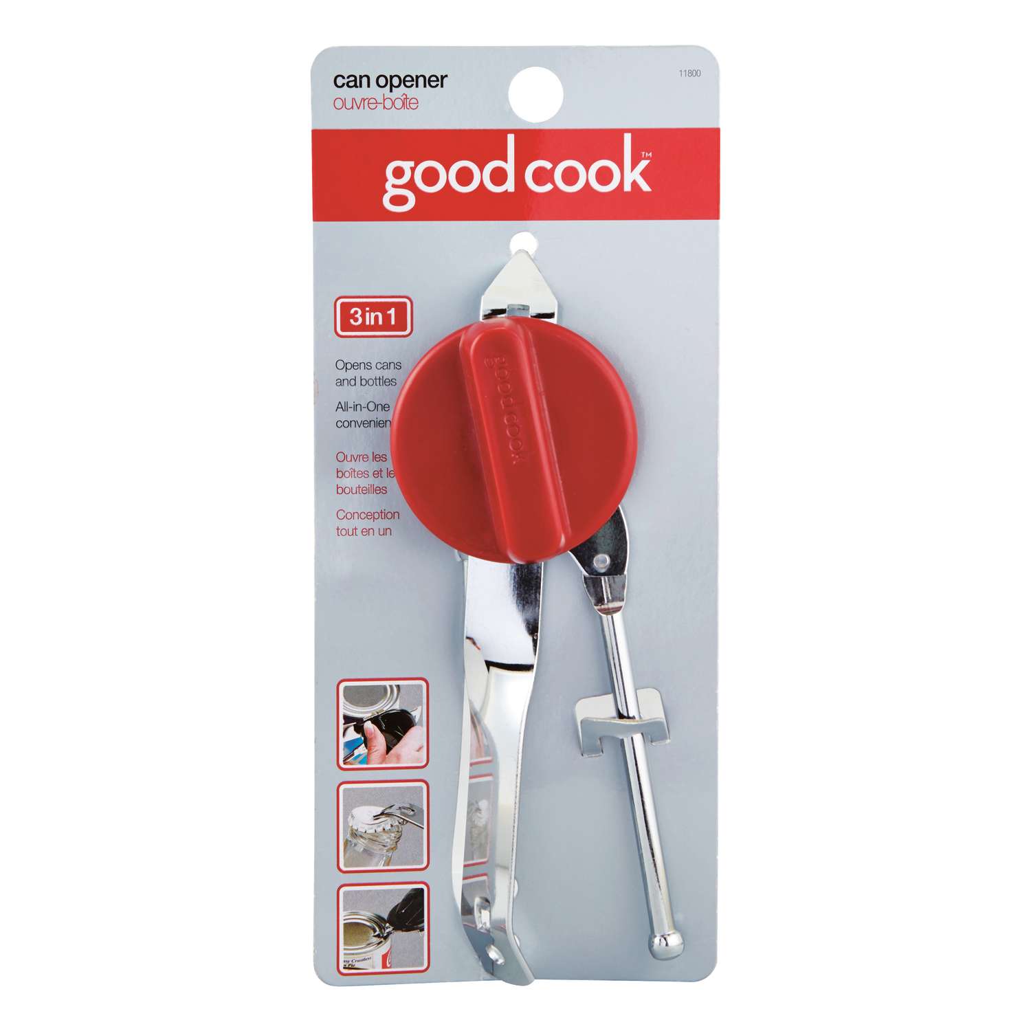 2-in-1 Bottle Opener and Can Tapper - GoodCook