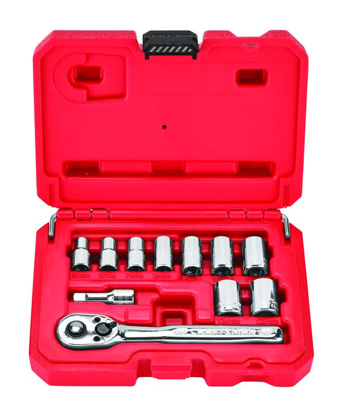 Socket Wrench Set 1/4 Drive NEW Craftsman 11 Pc Metric 6 Pt 