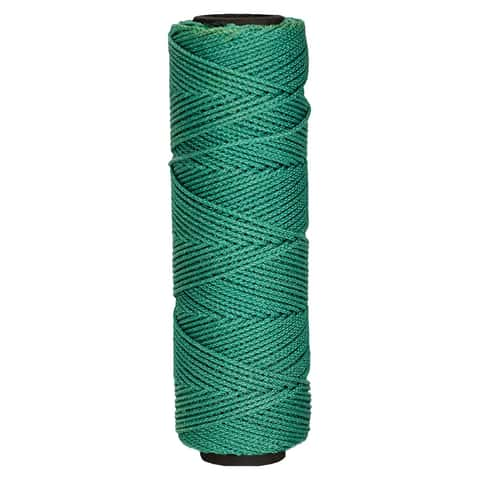 Ace Supply White Mason Line String Line - #18 Braided Nylon String - 250 ft Length - Nylon Twine for Gardening or Masonry Tools - Perfect Construction