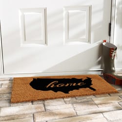 Home & More 2 ft. W X 3 ft. L Multi-color USA Home Coir Door Mat