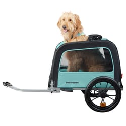 Retrospec Rover Waggin Fabric/Steel Pet Trailer 50 lb Blue Ridge