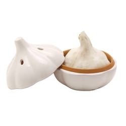 Joie White Terra Cotta Garlic Pod