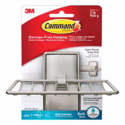 3M Command Medium Metal Soap Dish 4.92 in. L 1 pk