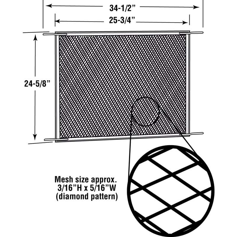 Screen Door Guard Saint-Gobain ADFORS Brown Screen & Stor Door Grille ...