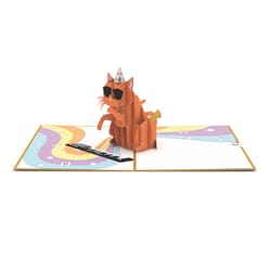 Lovepop Party Cat 3D Card Paper 1 pk