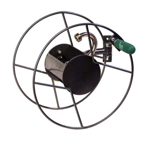 Yard Butler 75 ft. Silver Wall Mounted Hose Reel Yard Butler 75 ft. Silver Wall Mounted Hose Reel