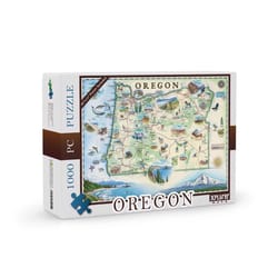Xplorer Maps Oregon Jigsaw Puzzle Multicolored 1000 pc