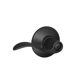 Schlage F Series Accent Matte Black Privacy Lever 1-3/4 in.