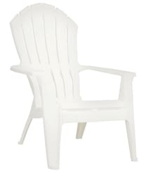 Adams RealComfort White Polypropylene Frame Adirondack Chair