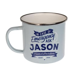 Top Guy Jason 14 oz Multicolored Steel Enamel Coated Mug 1 pk